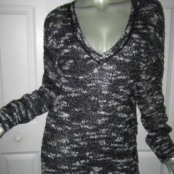Eileen Fisher Sweaters - EILEEN FISHER Black/White Long Sweater Medium NWT